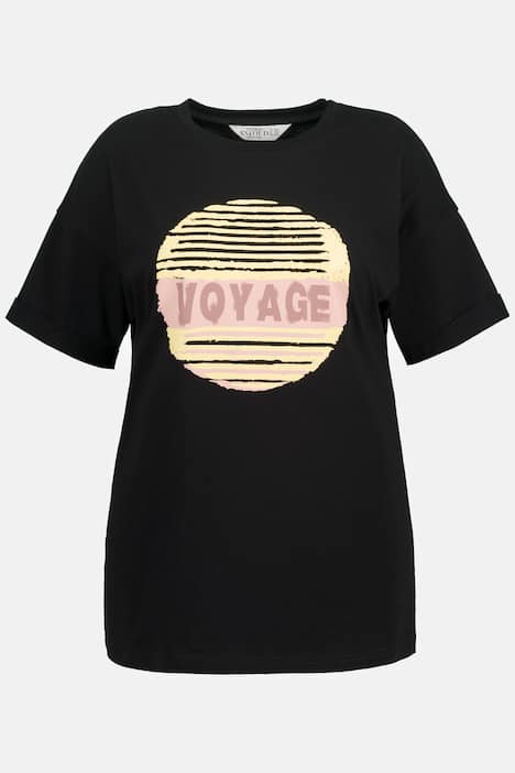 T-Shirt, oversized, Print, Rundhals, Halbarm
