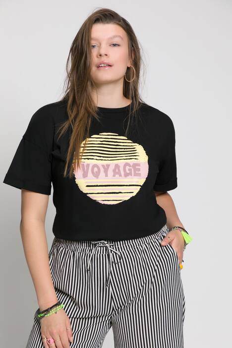 T-Shirt, oversized, Print, Rundhals, Halbarm