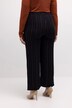 7/8 kalhoty, elegantní proužky, široké, rovné nohavice, elastický pas