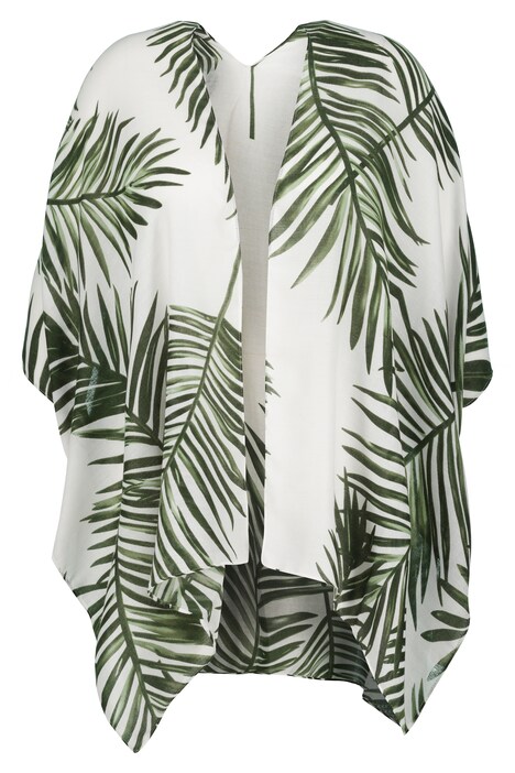 Kimono, palmy, otevřený střih, krátké rukávy