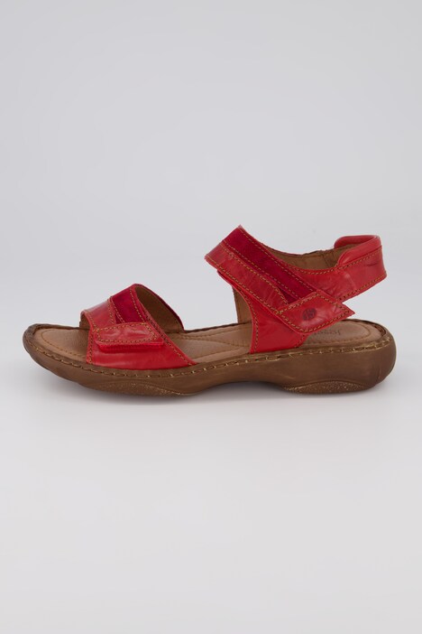 Leren sandalen, Josef Seibel, klittenbandsluiting, wijdte H