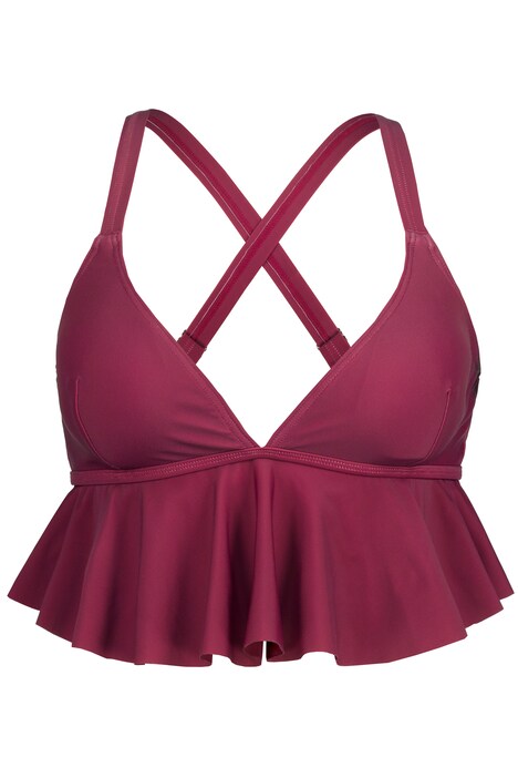 Bikiny top, volány, měkké košíčky