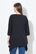 shirt, puntzoom, V-hals, 3/4-mouwen, biologisch katoen