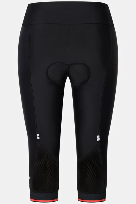Functional Padded Reflective Detail Stretch Knit Cycling Capris