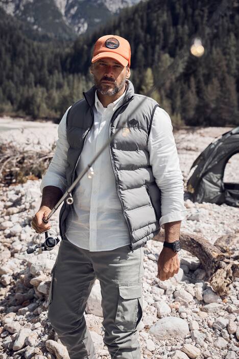 JP1880 Steppweste, Outdoor, Stehkragen, Zipper, bis 8 XL
