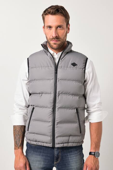 JP1880 Steppweste, Outdoor, Stehkragen, Zipper, bis 8 XL