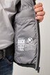 JP1880 doorgestikte bodywarmer, outdoor, opstaande kraag, rits, tot 8XL