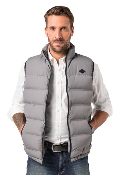 Prošívaná vesta, kolekce outdoor, stojáček, zip, kapsy