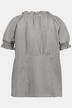 Trachten-Carmen bluse, vichy-tern, hjerteknapper, halværmer