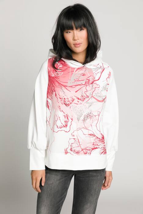 Hoodie, Identity, Blüten, Kapuzenshirt, Langarm