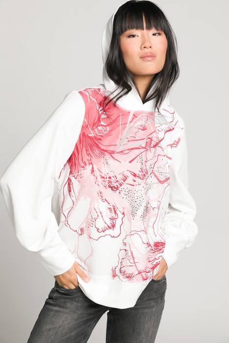 Hoodie, Identity, Blüten, Kapuzenshirt, Langarm