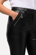 Tradiční capri Sienna, kožený vzhled, zapínání na zip