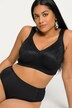 Reggiseno di microfibra senza ferretto con Jacquard e coppa C-D