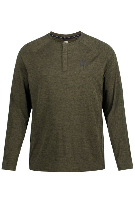 JAY-PI funkční Henley FLEXNAMIC®, kolekce fitness, dlouhé rukávy, knoflíková léga, QuickDry