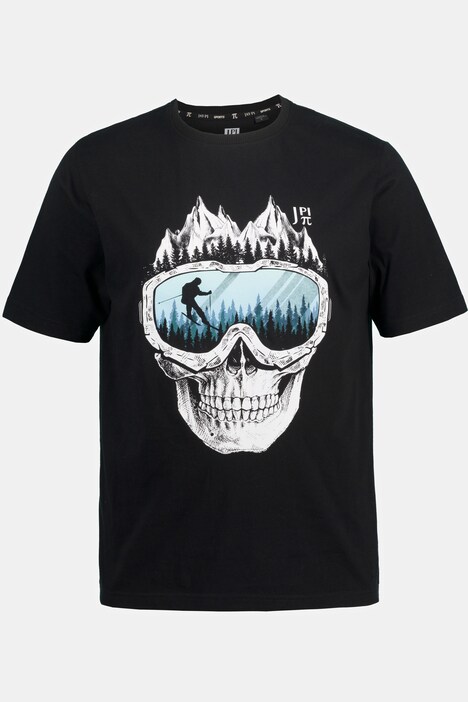 T-shirt JAY-PI à manches courtes, collection Skiwear ; imprimé ski / tête de mort