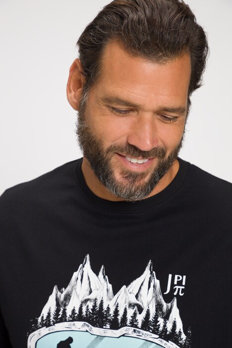 T-shirt JAY-PI à manches courtes, collection Skiwear ; imprimé ski / tête de mort