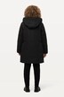 Parka technique, tissu partiellement matelassé, fermeture éclair à double sens, capuche