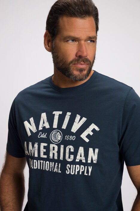T-shirt, denim, korte mouwen, Killers rugprint, gevlamde jersey