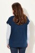 Pull sans manches, motif losanges, encolure en V