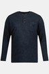 Henley, Langarm, Knopfleiste, Flammjersey