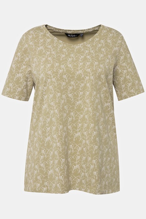 T-Shirt, Gorilla, A-Linie, V-Ausschnitt, Halbarm