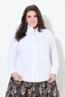 Blouse, Oxford-stof, gobletkraag, lange mouw