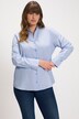 Blouse, Oxford-stof, gobletkraag, lange mouw