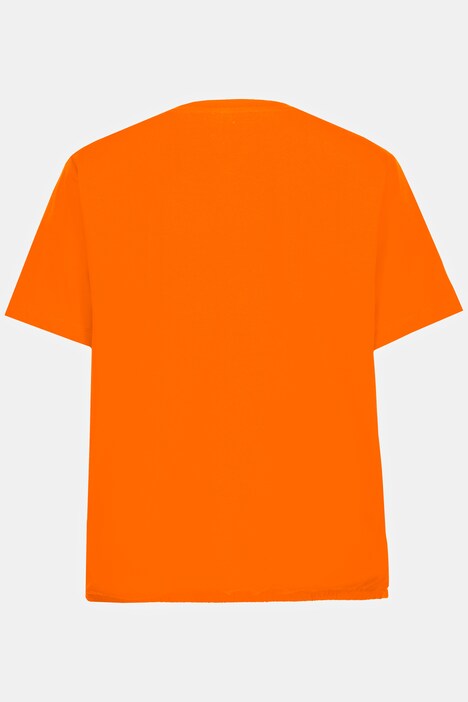 T-Shirt, Rundhals, Halbarm, Saum mit Gummizug
