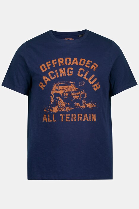 T-shirt, denim, korte mouwen, print