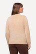 Cardigan à col V et patte de boutonnage, motif torsadé