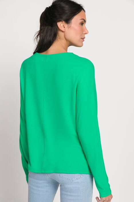Pullover, Stehkragen, Fledermaus-Langarm