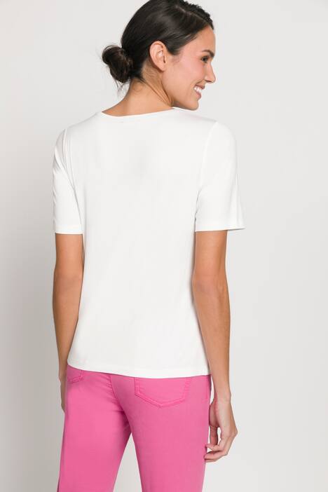 T-Shirt, Identity, Scribble-Druck, Rundhals, Halbarm