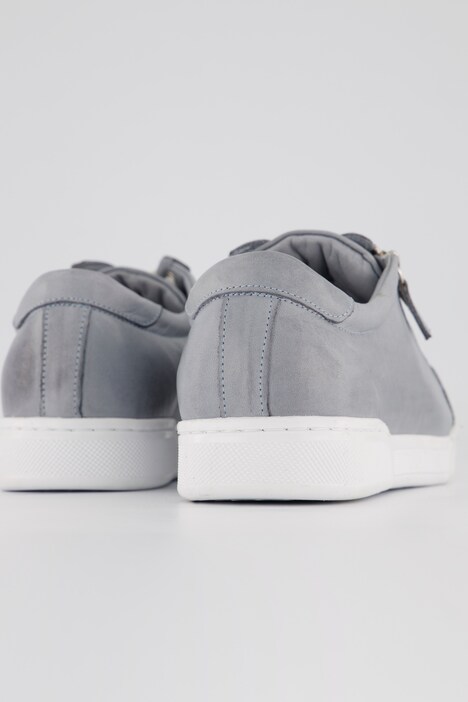 Leder-Sneaker, Reißverschluss, Wechselfußbett, Weite H