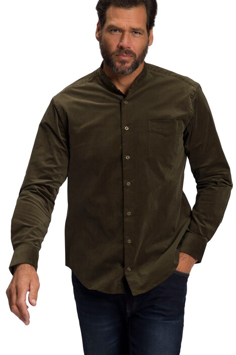 Kostkovaná košile, FLEXNAMIC®, stojáček, Modern střih do 8XL