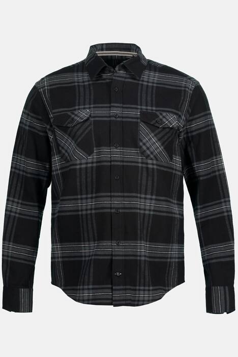 ruutupaita, pitkät hihat, nappikaulus, Modern Fit