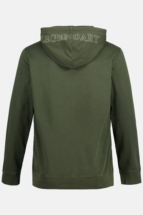 Sweat à capuche, look vintage, imprimé sur la capuche