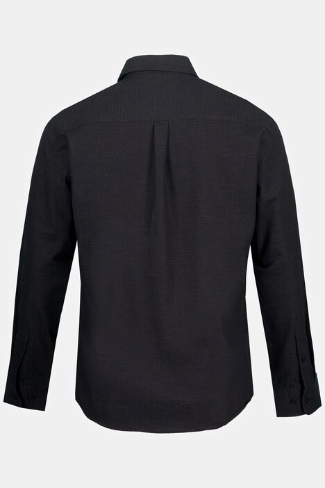 Cordhemd, Langarm, Minimal Muster, Kentkragen, Modern Fit