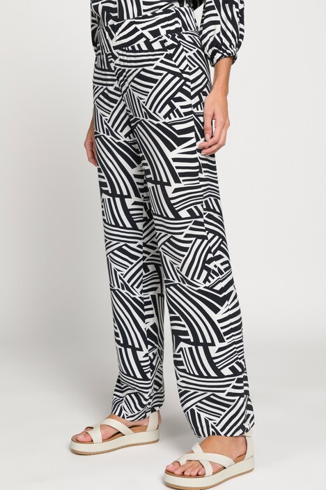 Marlenehose, Identity, Zebramuster, Elastikbund