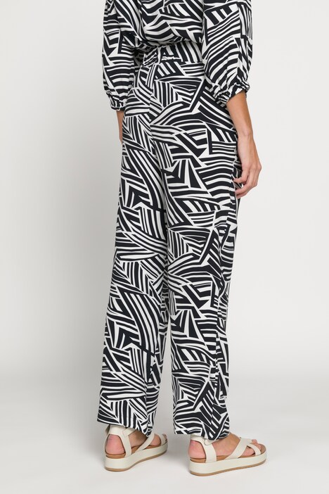 Marlenehose, Identity, Zebramuster, Elastikbund