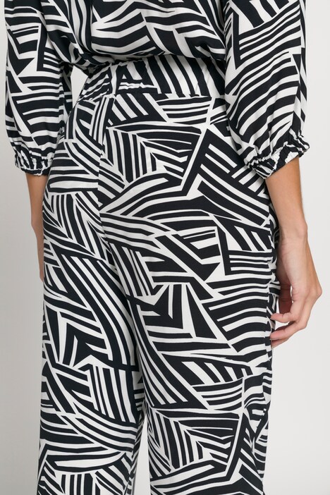 Marlenehose, Identity, Zebramuster, Elastikbund