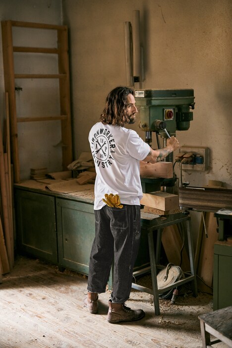 T-Shirt, Halbarm, Ironworker Rückenprint