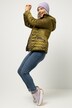 Steppjacke, Kapuze, Zipper, Langarm