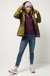 Steppjacke, Kapuze, Zipper, Langarm