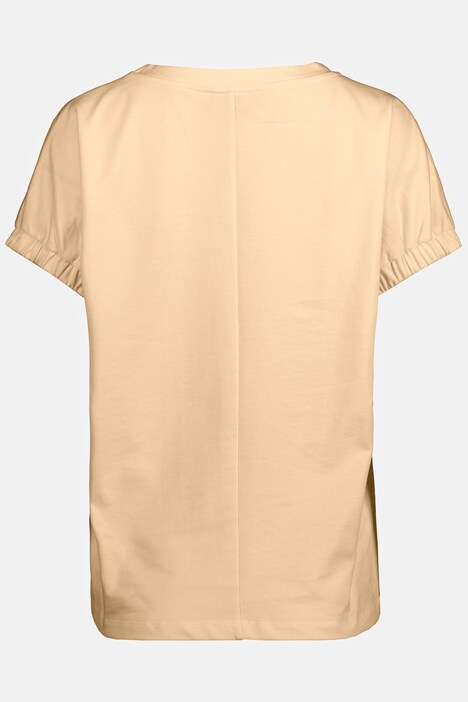 T-Shirt, Rundhals, Ballon-Halbarm