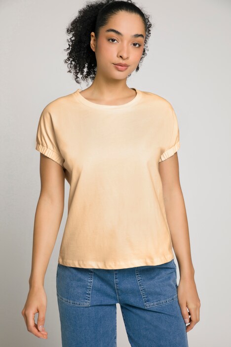 T-Shirt, Rundhals, Ballon-Halbarm