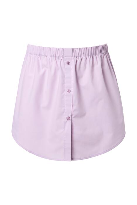 Prodloužení halenky, A střih, elastický pas, zaoblený lem