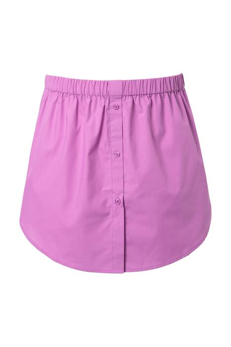 Prodloužení halenky, A střih, elastický pas, zaoblený lem