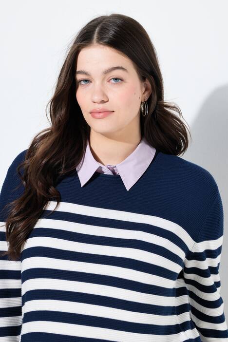 Halenkový límeček, knoflíková léga, jako spodní vrstva