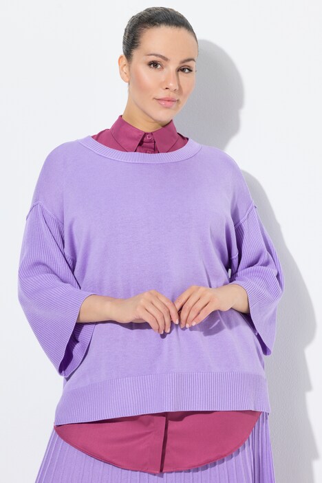 Blousekraag, knoopsluiting, als onderkleding