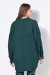 Mousseline blouse, oversized, overhemdkraag, lange mouwen